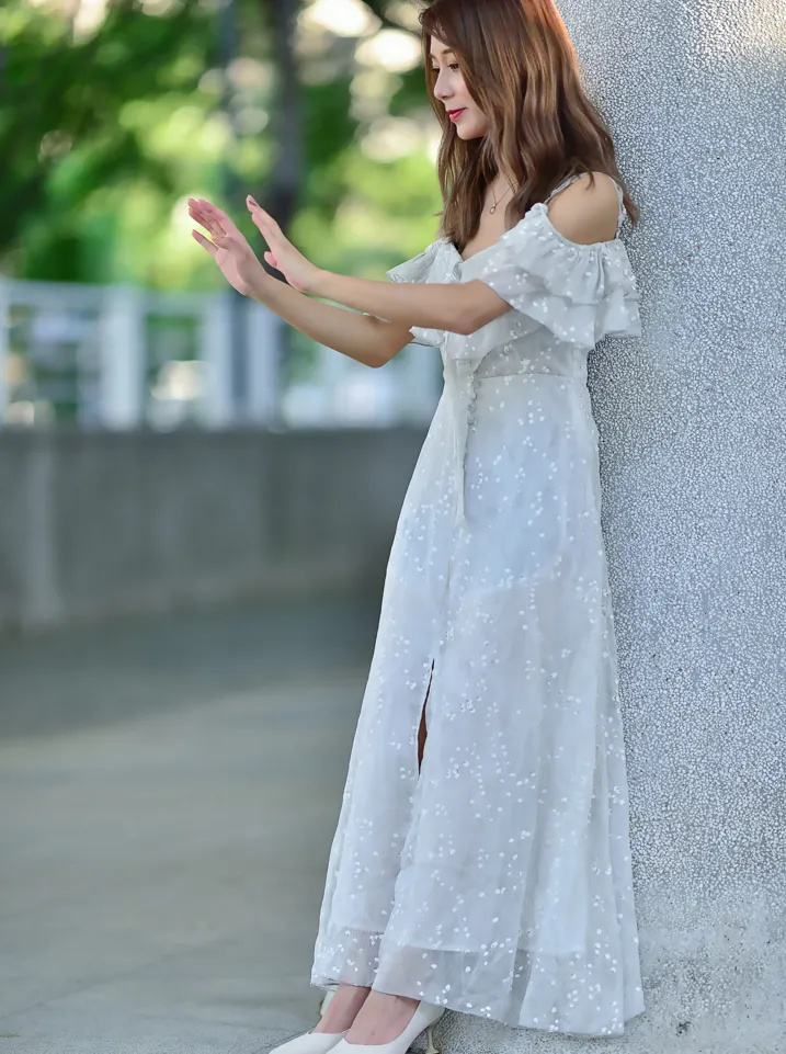 [Mzsock] NO.200 vivi Cao Yuanyuan suspender high-slit long skirt with high heels and beautiful legs street photography#[105P]-21